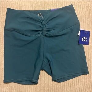 M Joy Lab turquoise biker shorts